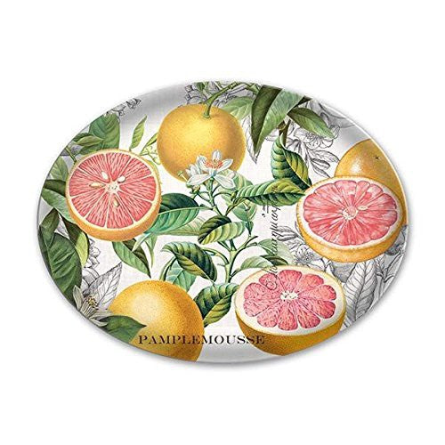 🇺🇸 Michel Design Works, Glass Soap Dish, Pink Grapefruit
