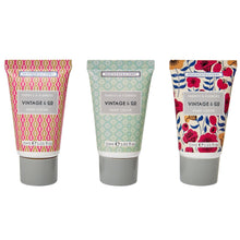 Load image into Gallery viewer, 🇬🇧 Vintage &amp; Co Fabrics &amp; Flowers Hand Cream Trio
