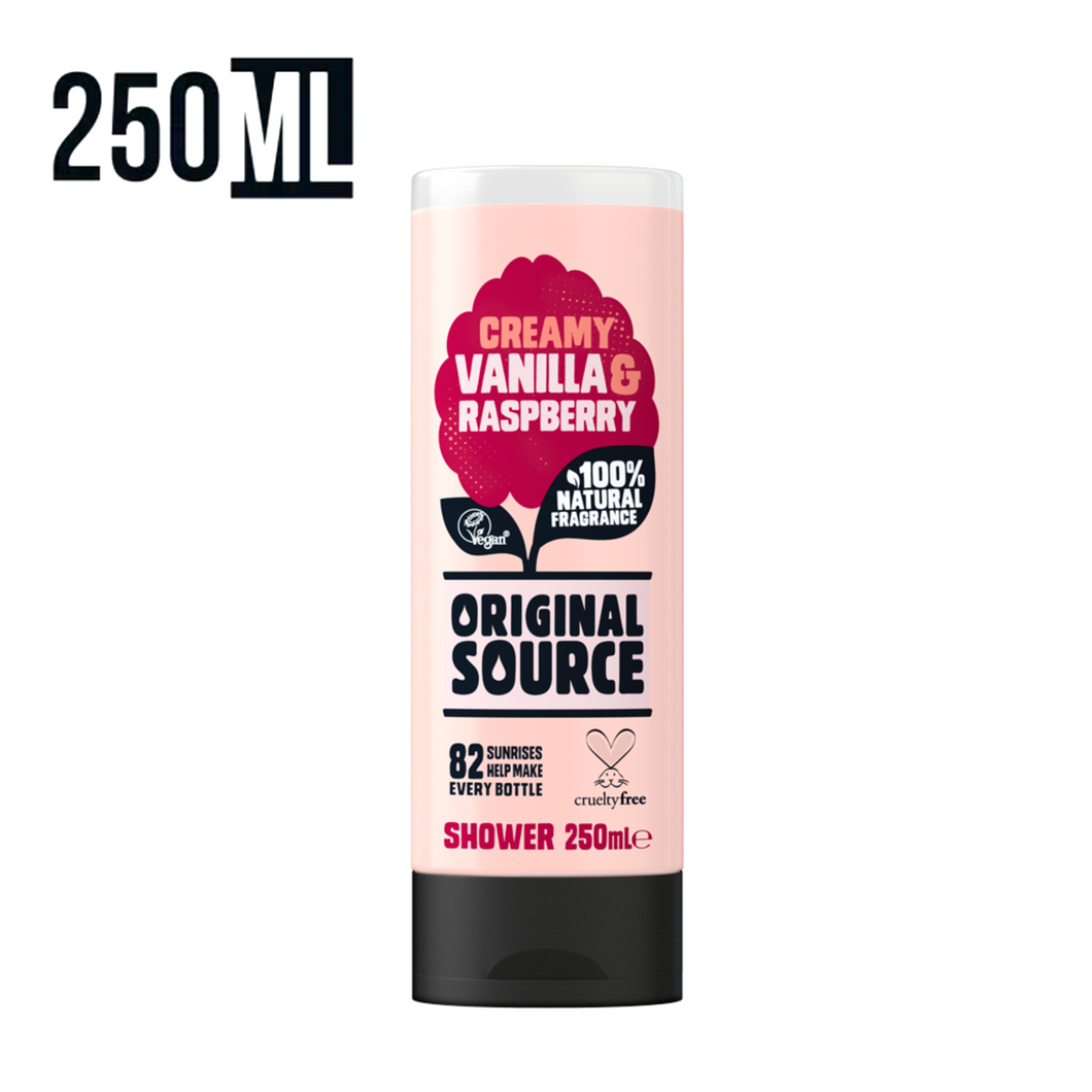 🇬🇧 Original Source Shower Gel, Vanilla & Raspberry, 250ml